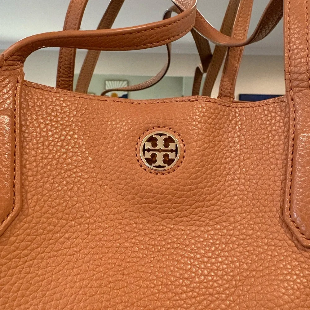 Tory Burch Brown Leather Tote - Picture 2 of 8
